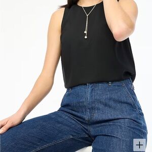 J.Crew Sleeveless Button Back Top